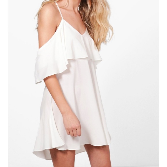 Coral flutter sleeve dress - Picture 2 of 5